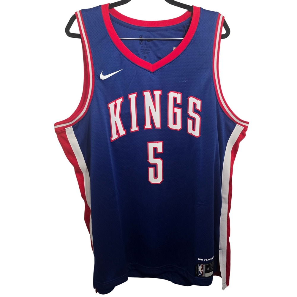 Nike Sacramento Kings De'Aaron Fox City Edition Jersey Blue Men's Size 56 XXL